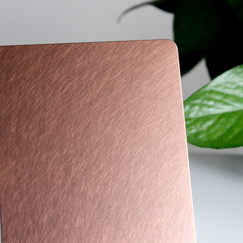 Copper Stainless Steel Brushed Plate Aisi 304 Color Stainless Steel Sheet  0.3Mm Stainless Steel Colour Metal Sheet - China Foshan Hermes Steel