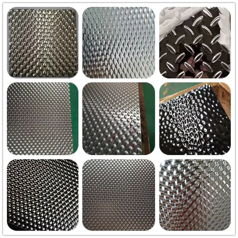 Embossed Stainless Steel Sheets and Coils, Leaf Shape