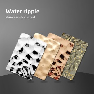 Good Quality SS 304 Stainless Steel Decorative Water Ripple Panel Stainless Steel Sheet