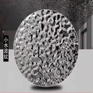 Mirror Water Ripples Decorative Stainless Steel Sheet Metal Wall Panel Sheet