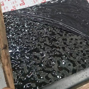 black stamped finish decorative metal sheets stainless steel water ripple stainless steel sheet texture