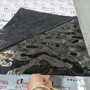 black stamped finish decorative metal sheets stainless steel water ripple stainless steel sheet texture