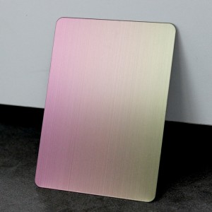 304 Rainbow Colors Hairline Finish Stainless Steel Sheet – Hermes Steel