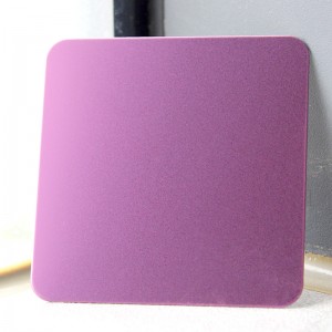 304 316 Grade PVD Coating Color Design Purple Sand Blasted Stainless Steel Sheet – Hermes steel