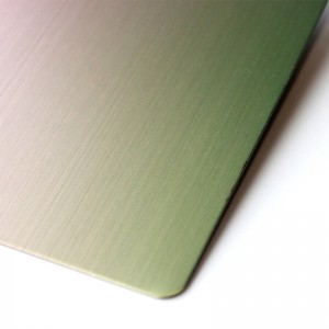 304 Rainbow Colors Hairline Finish Stainless Steel Sheet – Hermes Steel