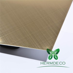 Factory Selling Pvd Titanium Color Stainless Steel -
 Hot Plate 304 Stainless Steel Sheet Satin Hairline Finish-HM-CH002 – Hermes Steel