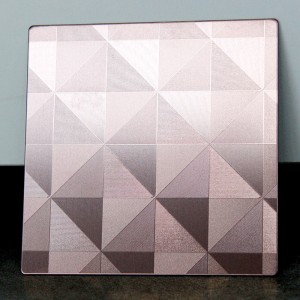 Rose Gold Textured Stainless steel sheet 304 Embossed Stainless Steel Sheet – Hermes steel