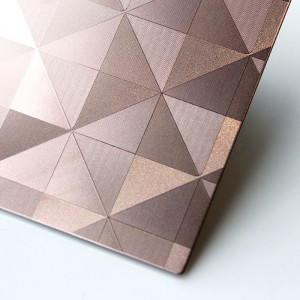 Rose Gold Textured Stainless steel sheet 304 Embossed Stainless Steel Sheet – Hermes steel