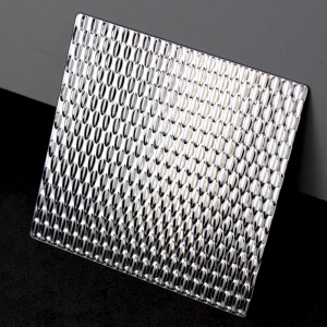 5WL 6WL Millet grains Stainless Steel Embossed Sheet For Interior Decorations