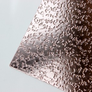 customized decorative stainless steel embossed finish sheets