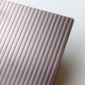 Vertical stripes embossed stainless steel sheet metal pricelist