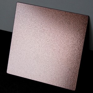 201 304 pvd color Leather grain texture embossed stainless steel sheets