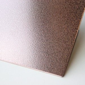 201 304 pvd color Leather grain texture embossed stainless steel sheets