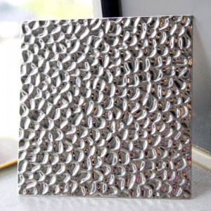 304 Stainless Steel Stamped Sheet Decorative Material Sliver Honeycomb Pattern Stamped Stainless Steel Sheet