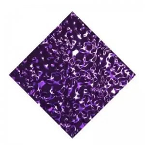 201 304 316l stamped finish decorative 4×8 sheet metal purple water ripple stainless steel sheet