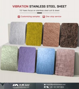 201 316 Vibration Finish Decorative Stainless Steel Sheet 304 vibration stainless steel sheet