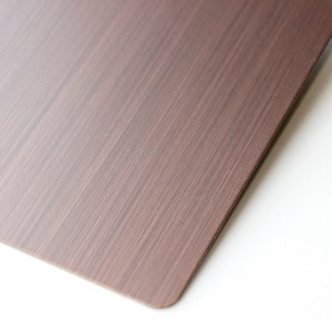 Antique Red Bronze Hairline Finish Stainless Steel Sheet – Hermes steel