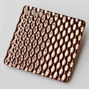 301 304 316 Millet Rose Gold Embossed Stainless Steel Sheet – Hermes steel