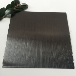 4×8 304 316 food grade decorative stainless steel sheet metal black brushed stainless steel sheet  for kitchen