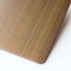 Copper Hairline Finish Stainless Steel Sheet Brushed Stainless Steel Sheet – Hermes Steel