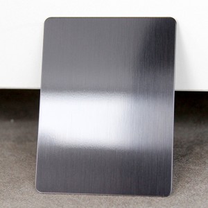 304 #4 Brushed Finish hairline no.4 stainless steel sheet black decorative stainless steel sheet – Hermes steel