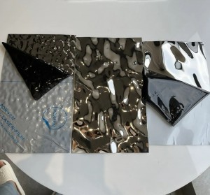 201 304 316 Water Ripple Metal Plate and Water Wave Stainless Steel PVD Black Titanium Water Ripple Stainless Steel sheet price