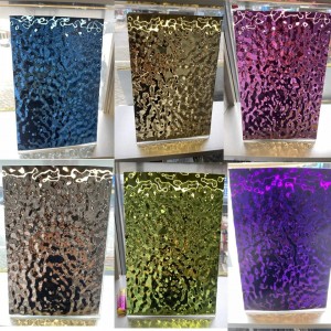 Wall Panels Decorative Stainless Steel Sheet Small Wave Purple Mirror Water Ripple Stainless Steel Sheet