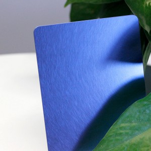 304 brushed finish pvd color coating blue vibration stainless steel sheet