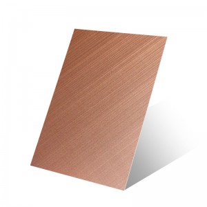 Pvd Color Sheet 304 Brush Finish Stainless Steel Sheet Cross Hairline Stainless Steel Wall Panels Decoration Sheet