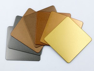 304 316L Customized Pvd Color Sandblasted Stainless Steel Sheet